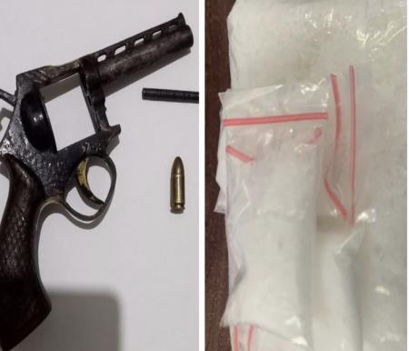 Aksi Nekat Pengedar Sabu Acungkan Senjata, Berakhir Dilumpuhkan Polisi Kampar